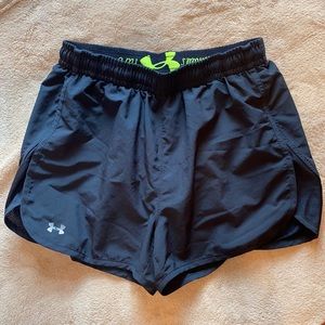 Under Armor Black Running Shorts